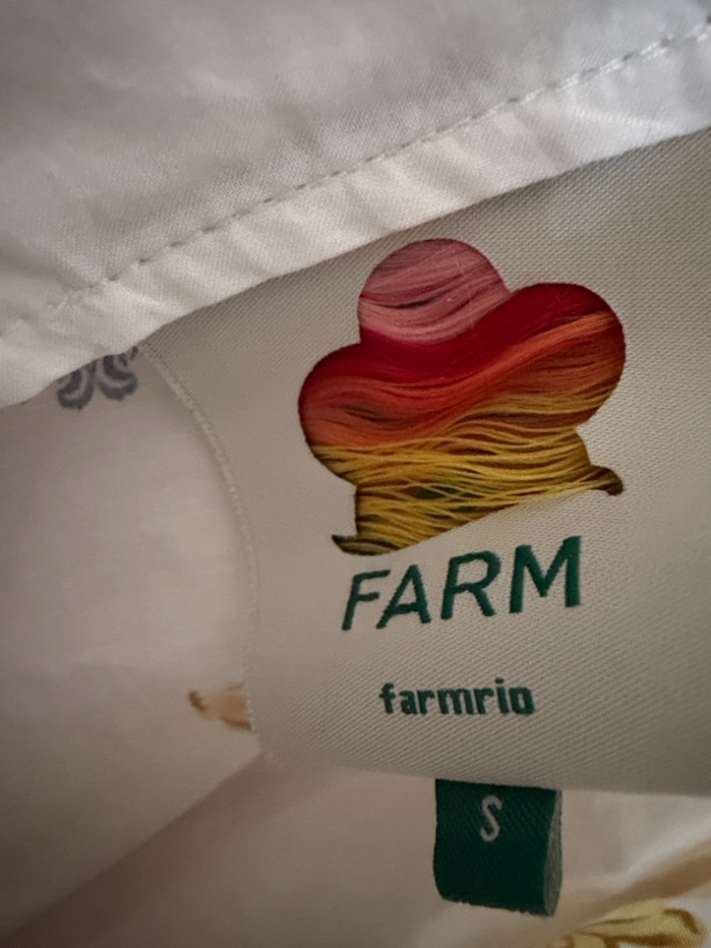 Farm Rio White Floral V-Neck Embroidered Body Suit. Excellent Condition! - Picture 6 of 7